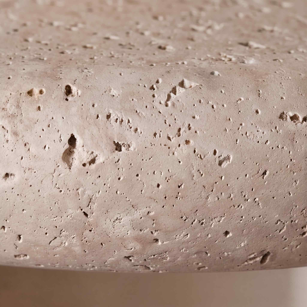 Modern Pendant Lamp Hanging Travertine Stone Finish LED Kitchen Pendant Lighting 30cm | ribuella