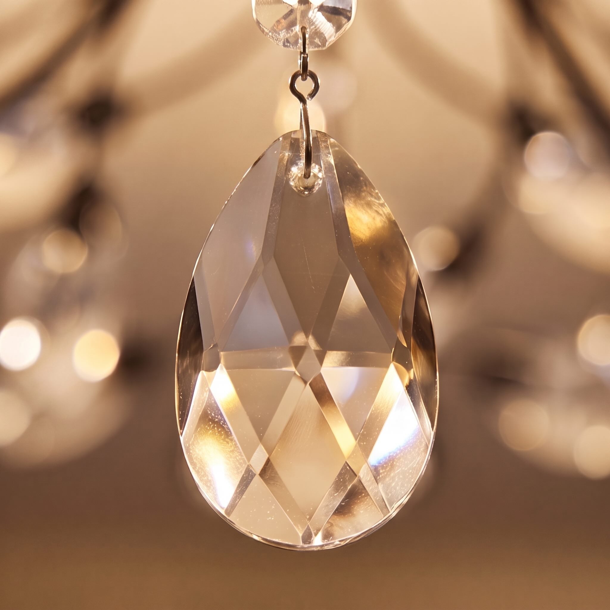 Modern Crystal Chandelier Semi-Flush Mount Iron 8-Light LED Fixture with Elegant Leaf Design | ribuella