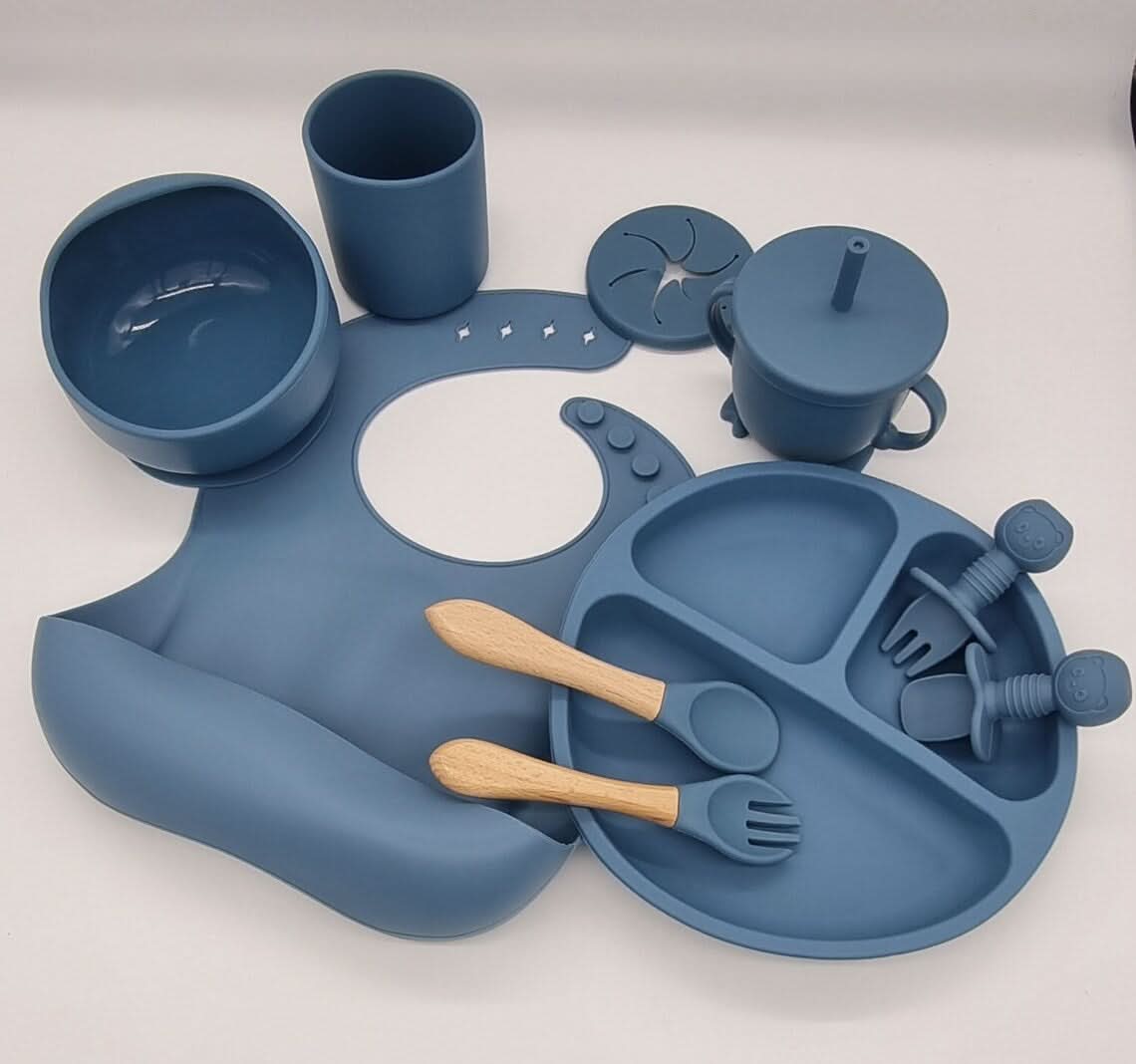 BrightNest Baby Dining Set — BPA-Safe Tableware With Bottom Grips