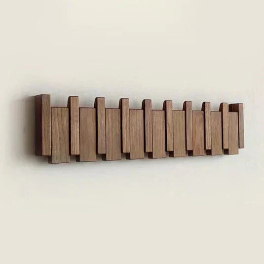 Foldable Hook Wall Coat Rack — Compact Hidden Storage