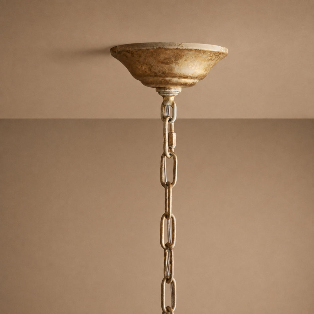 Luxuriöser runder Kristall-Kronleuchter mit Blättern – große goldene oder bronzefarbene Leuchte für Esszimmer und Eingangsbereich, 36″/48″ | ribuella