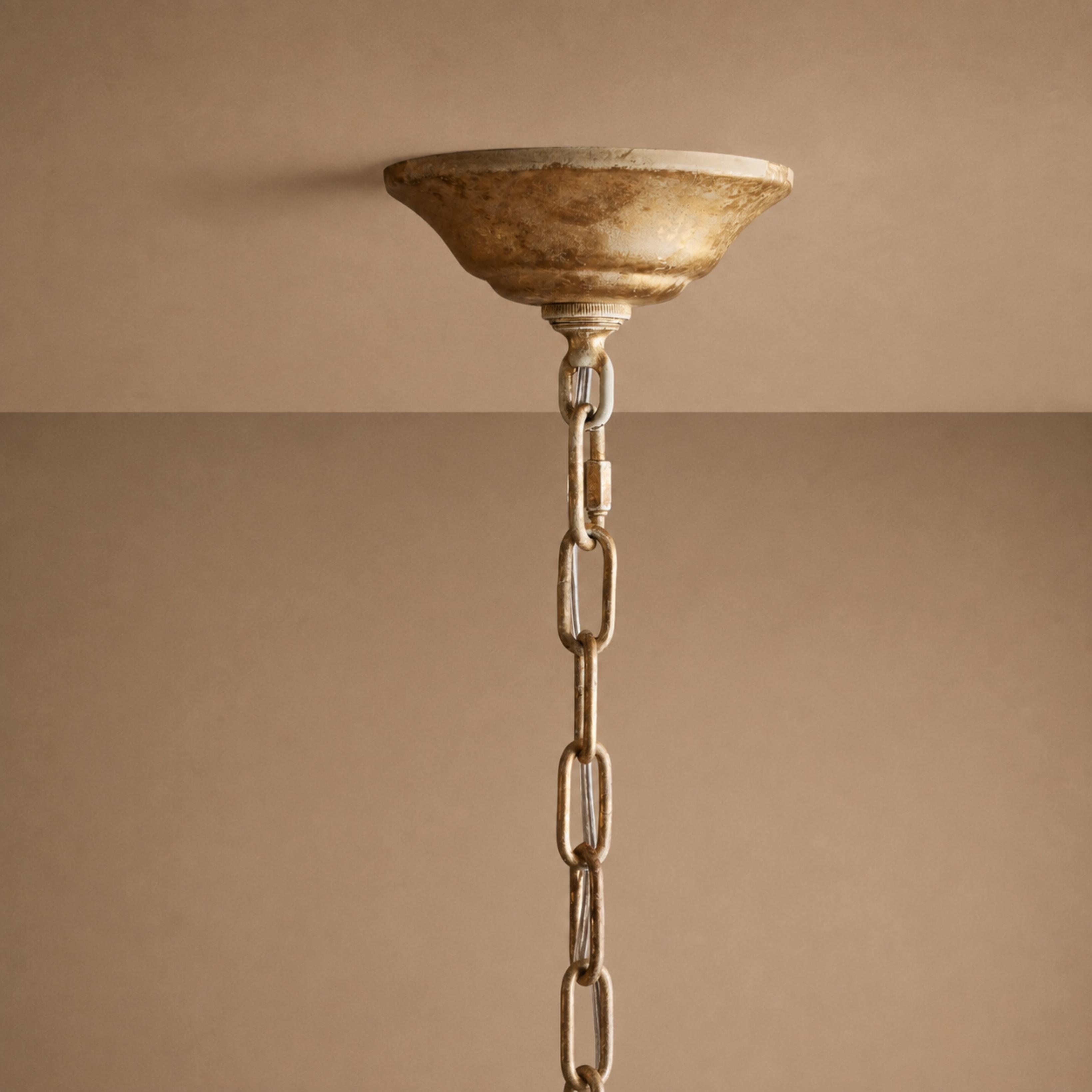 Luxuriöser runder Kristall-Kronleuchter mit Blättern – große goldene oder bronzefarbene Leuchte für Esszimmer und Eingangsbereich, 36″/48″ | ribuella