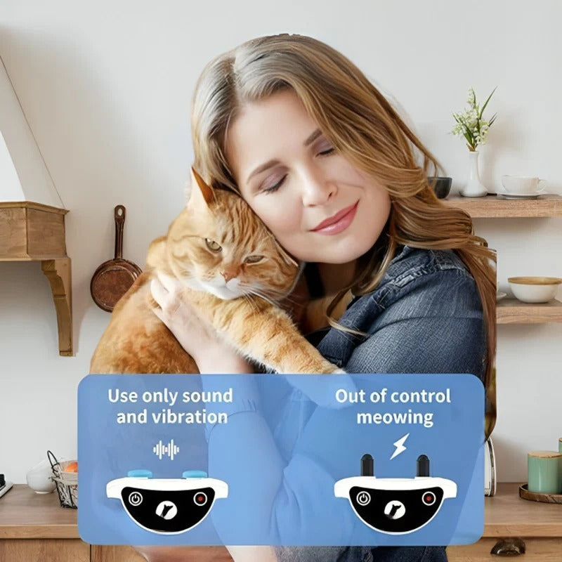 Adjustable Cat Feedback Collar — Dual Sound And Vibration Modes