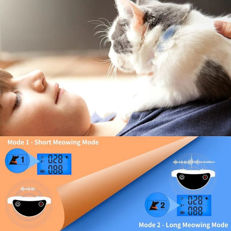 Adjustable Cat Feedback Collar — Dual Sound And Vibration Modes