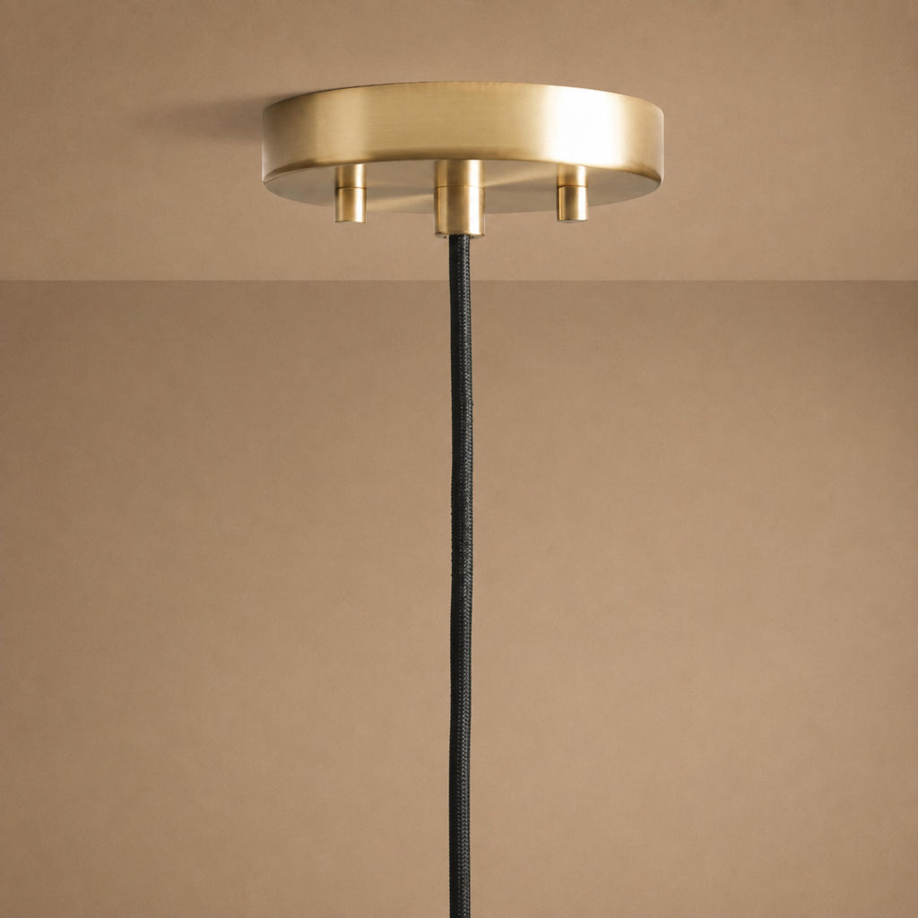 Hand-Blown Organic Glass Pendant Light – Clear, Amber or Smoke, 30cm | ribuella