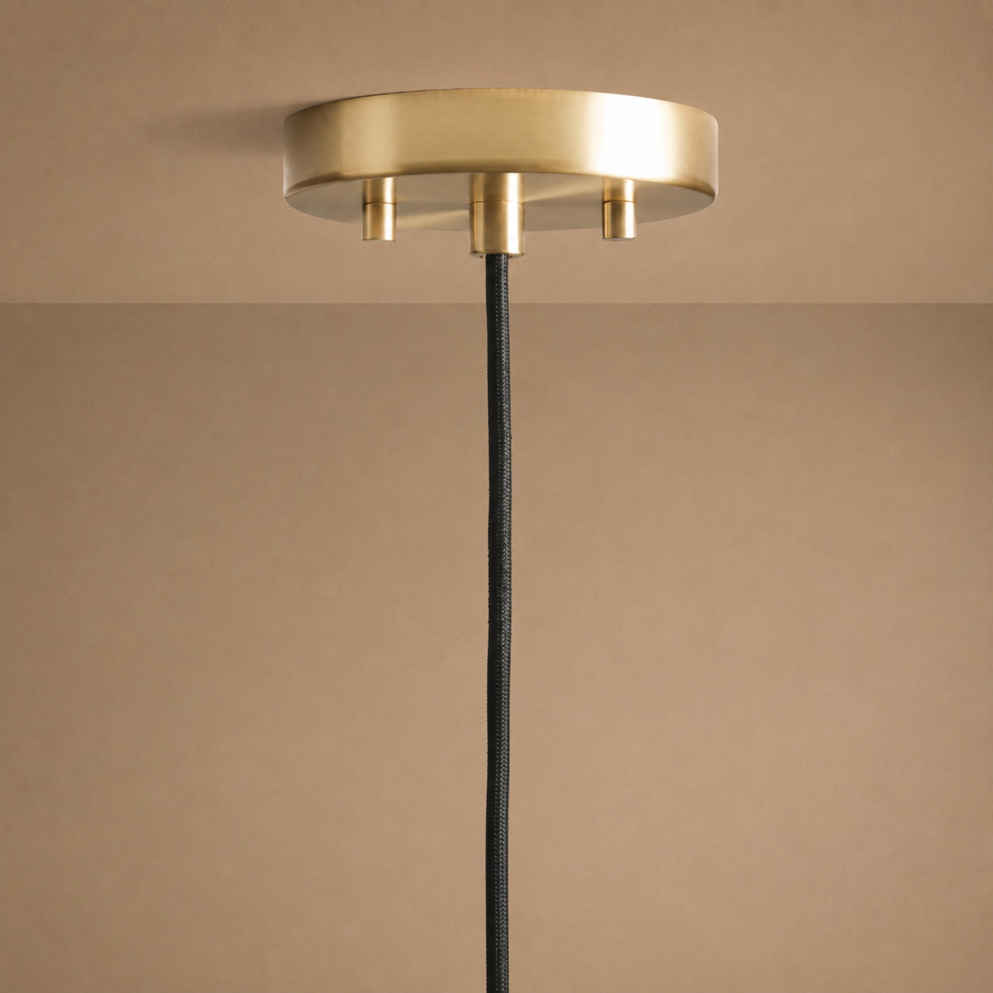 Hand-Blown Organic Glass Pendant Light – Clear, Amber or Smoke, 30cm | ribuella