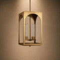 Brass & Black Outdoor Lantern Pendant Light – 18″ or 28″ | ribuella