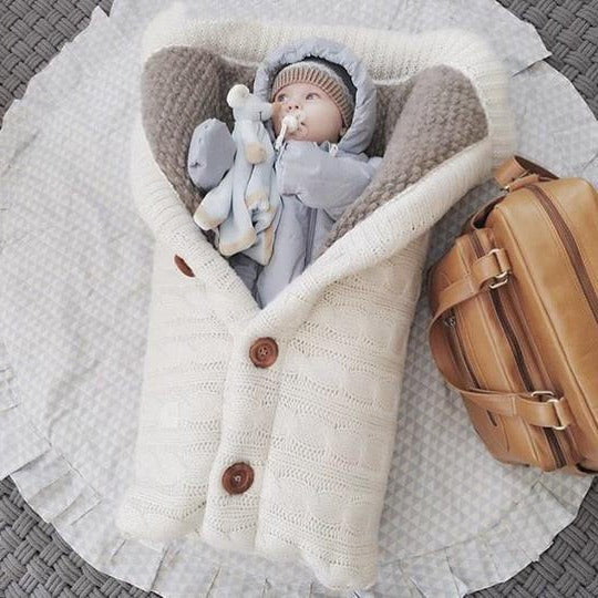 Coperta in pile per neonati — Avvolgente copertina per passeggino