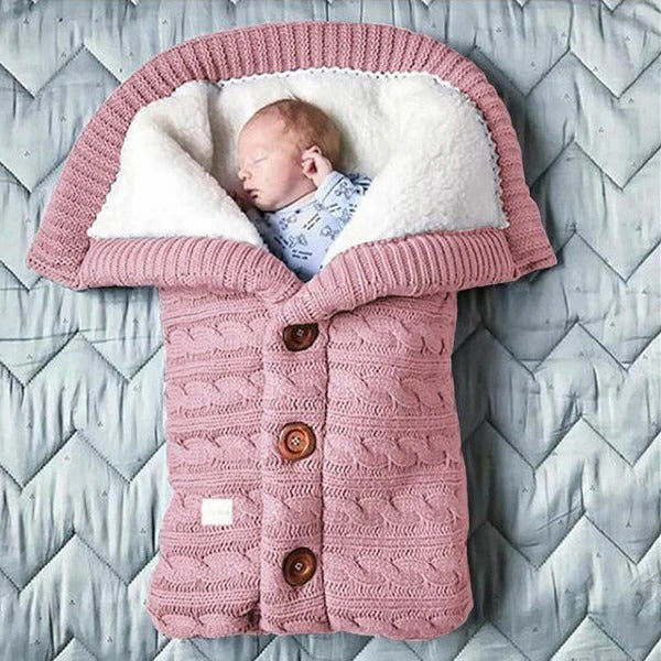 Coperta in pile per neonati — Avvolgente copertina per passeggino