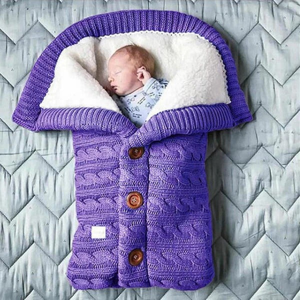 Coperta in pile per neonati — Avvolgente copertina per passeggino