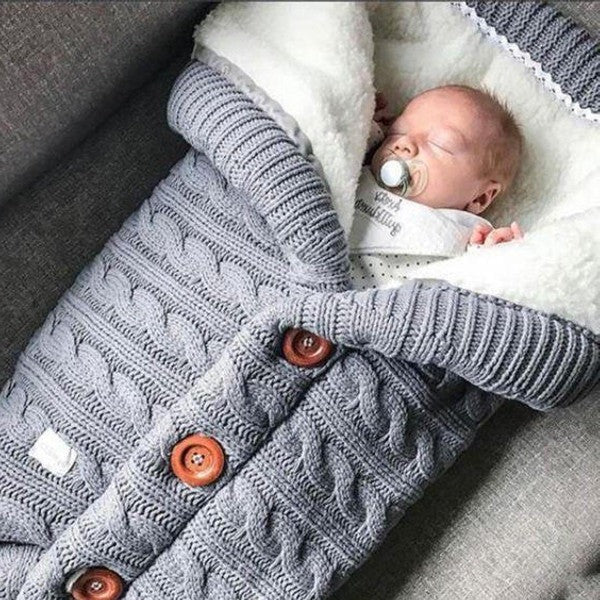 Coperta in pile per neonati — Avvolgente copertina per passeggino