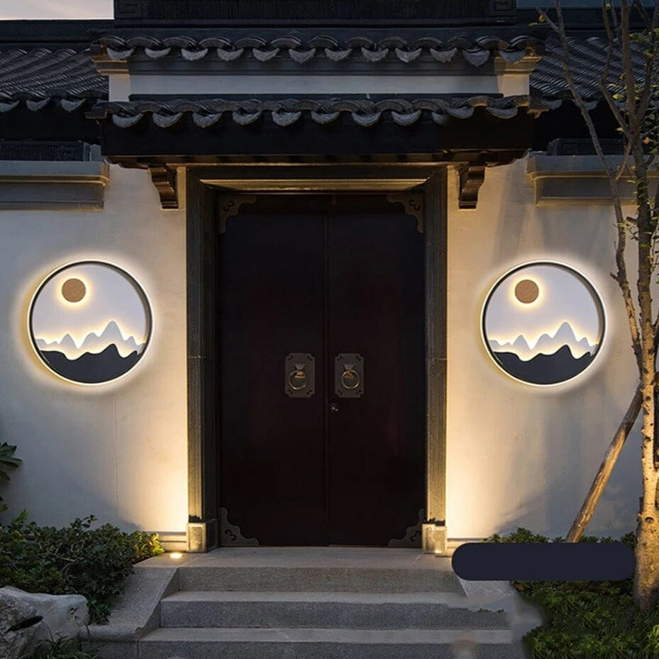 Aurora Horizon Aluminum Outdoor Wall Lamp Modern Exterior Light