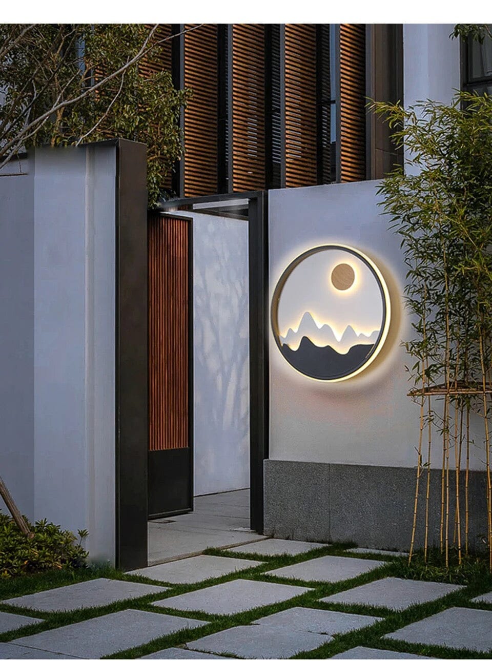 Aurora Horizon Aluminum Outdoor Wall Lamp Modern Exterior Light