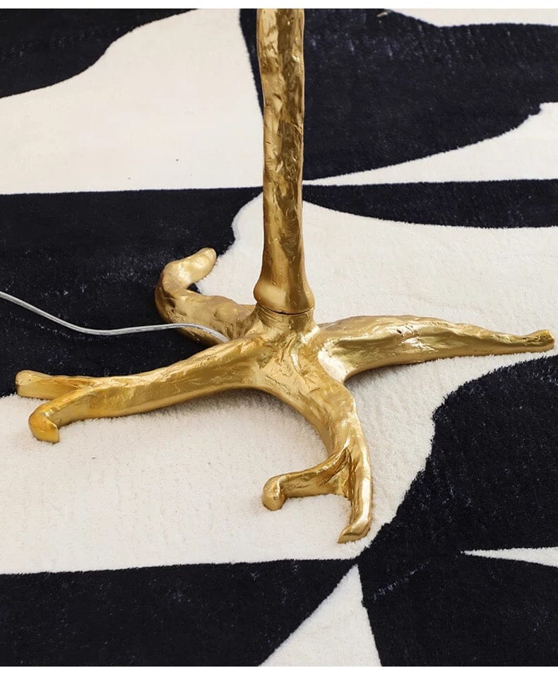 Lampadaire AuraFeather de luxe — design contemporain texturé
