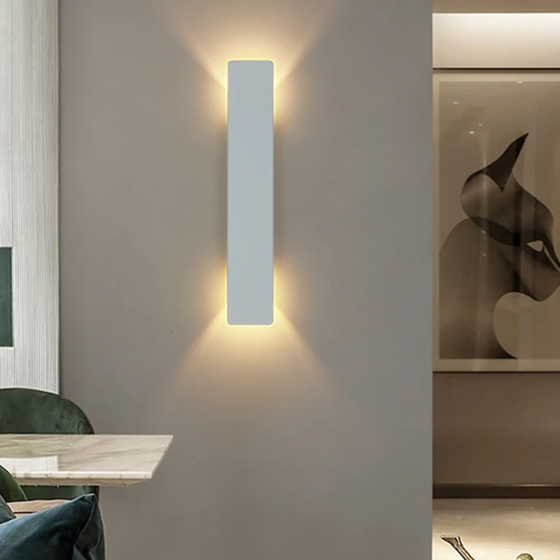 Contemporary Exterior LED Wall Light Upward And Downward Glow