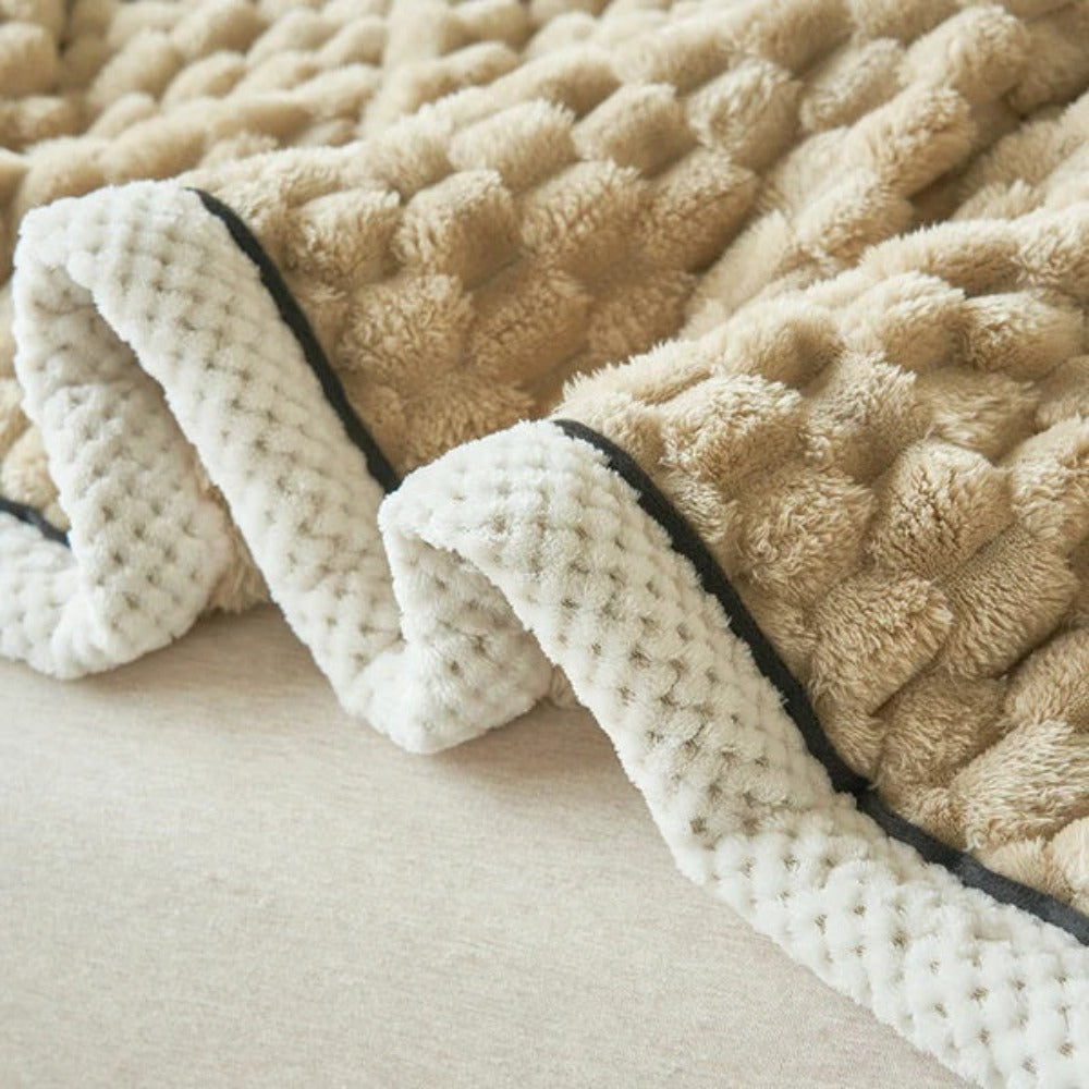 Manta texturizada tipo burbuja Cloud Cuddle, diseño suave y afelpado