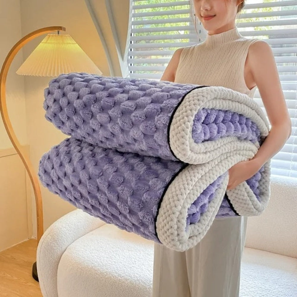 Manta texturizada tipo burbuja Cloud Cuddle, diseño suave y afelpado