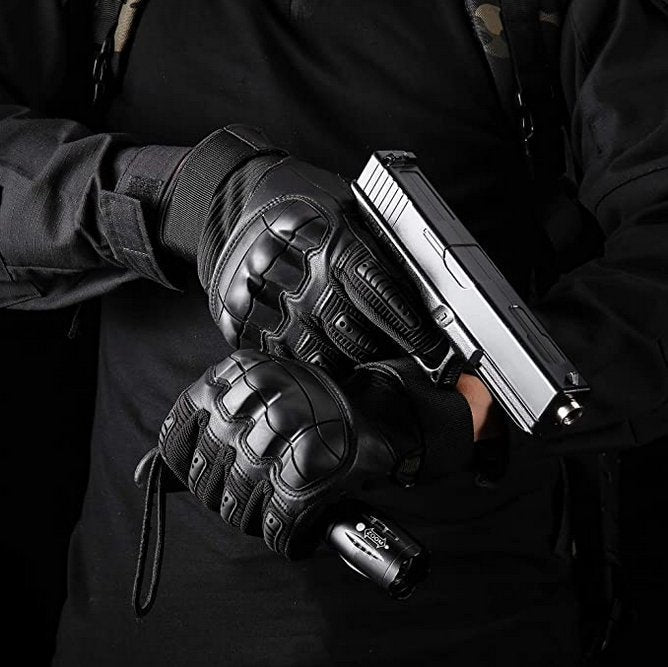 Guantes tácticos para hombre, duraderos, antideslizantes, con palma reforzada y diseño protector