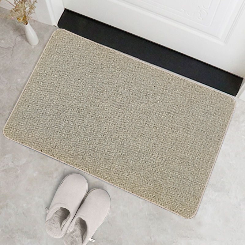 Low Profile Indoor Doormat - Textured Woven Surface, Rounded Corners