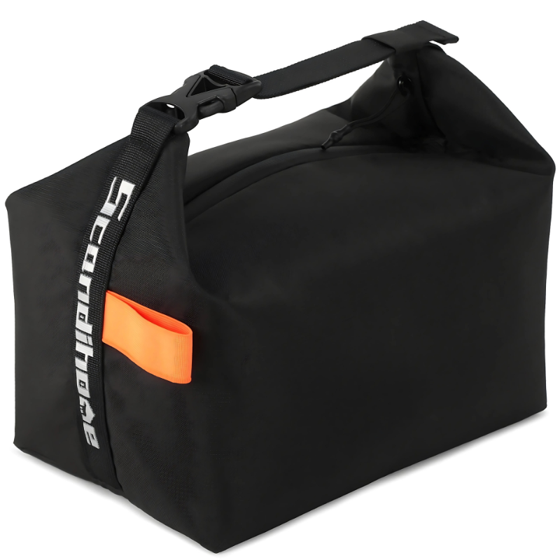 Insulated Lunch Bag - Adjustable Carry Handle, Roll-Top Zipper