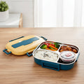 Stainless Steel Insulated Bento Lunch Box — Divided Compartments, Lidded Bowl