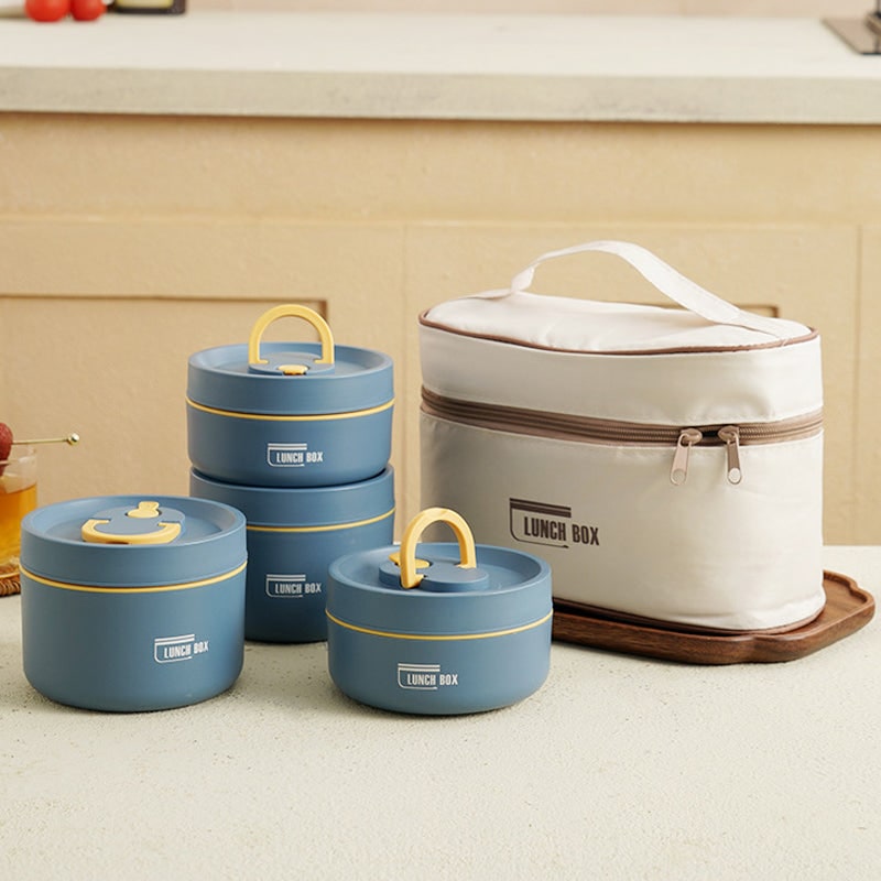 Stackable Insulated Bento Box Stainless Steel Thermal Lunch Container