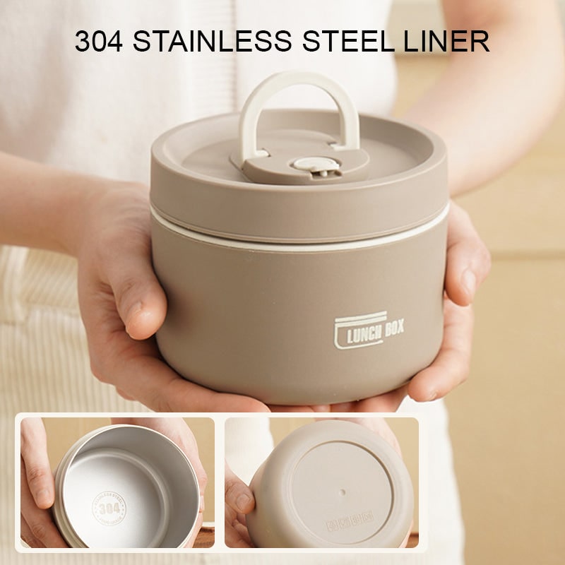 Stackable Insulated Bento Box Stainless Steel Thermal Lunch Container