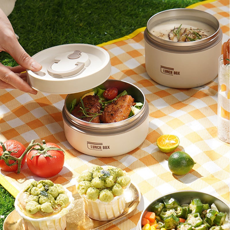 Stackable Insulated Bento Box Stainless Steel Thermal Lunch Container