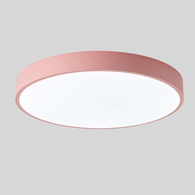 Slim Round Ceiling Light Modern Minimalist Silhouette Soft Warm Ambient Glow