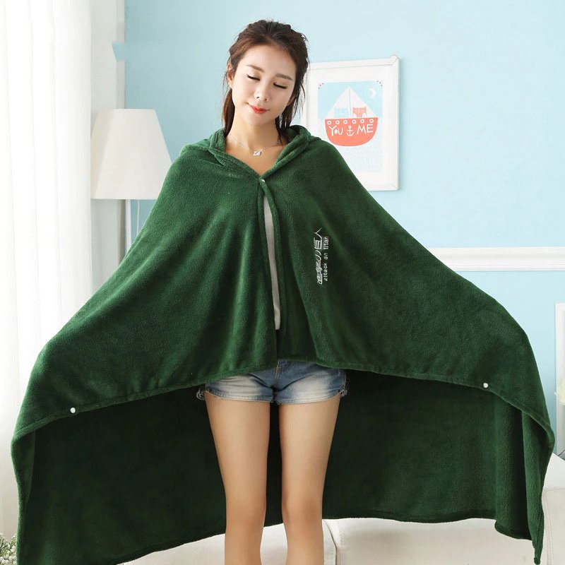Attack on Titan Emerald Green Cozy Hoodie Blanket