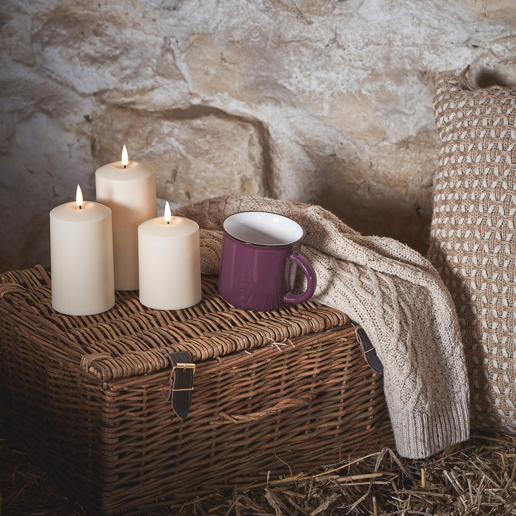 Set di 3 candele LED con timer per uso esterno | ribuella