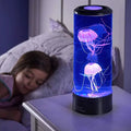 מנורת לילה LED בצורת מדוזה, מחליפה צבעים, עיצוב עם זרועות זורמות