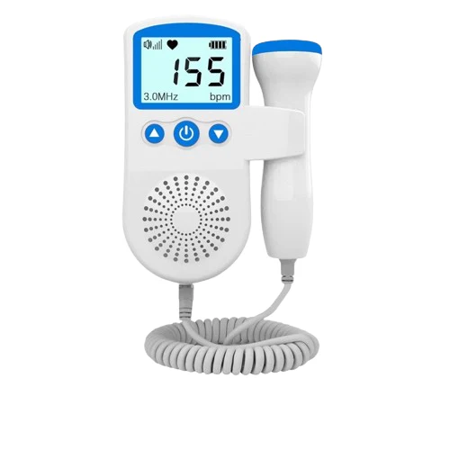 Lasten sikiödoppler-raskausmonitori - taustavalaistu LCD-näyttö ja käsikäyttöinen anturi