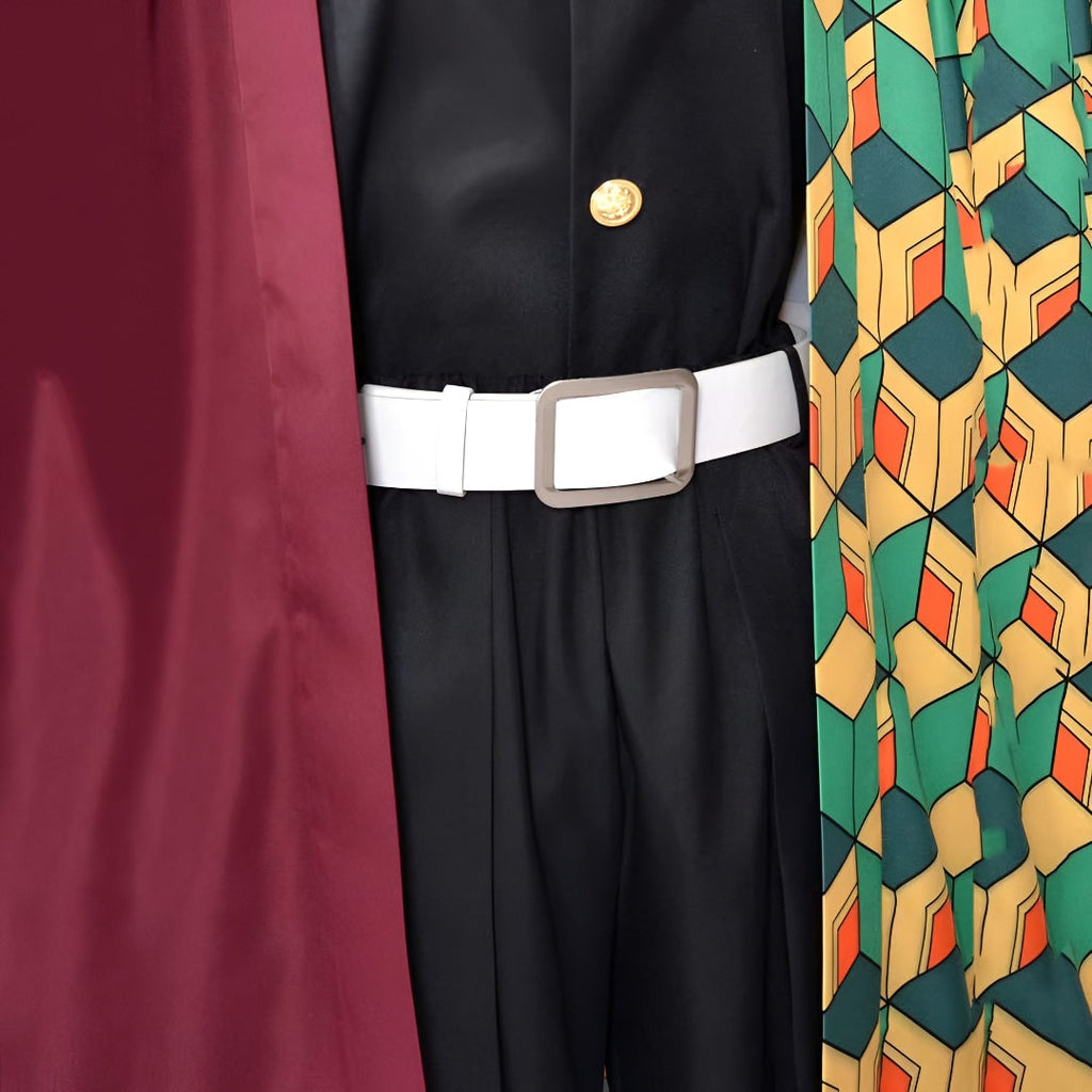 Disfraz de cosplay de anime para niños - chaqueta haori de diseño dividido y pantalones a juego