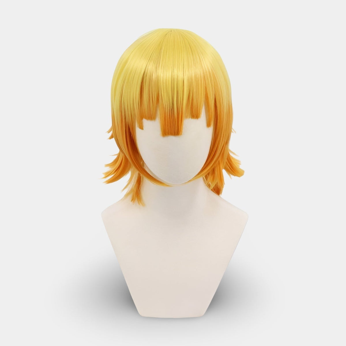 Παιδική στολή anime cosplay - σακάκι haori με κίτρινη-πορτοκαλί διαβάθμιση, μαύρη μπλούζα, λεπτομέρειες αλεπούς