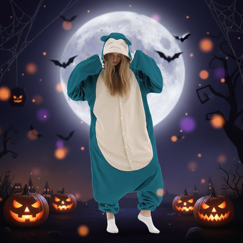 Pijama macacão de lã polar para criança — capuz com personagem e divertidos detalhes 3D
