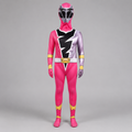 Kids Halloween Superhero Jumpsuit Costume Lightning Bolt Chest Panel