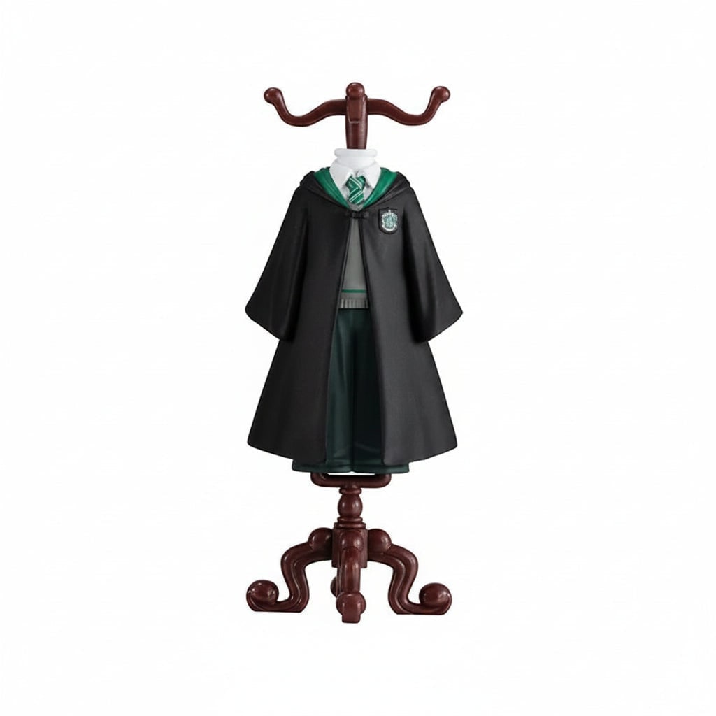 Figurine de collection magicien d’Halloween - robe d’uniforme scolaire pour enfant et présentoir