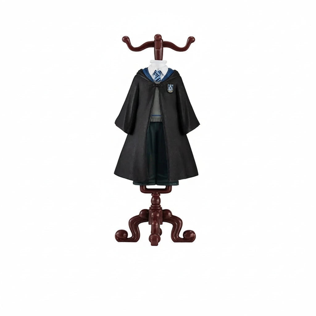 Figurine de collection magicien d’Halloween - robe d’uniforme scolaire pour enfant et présentoir