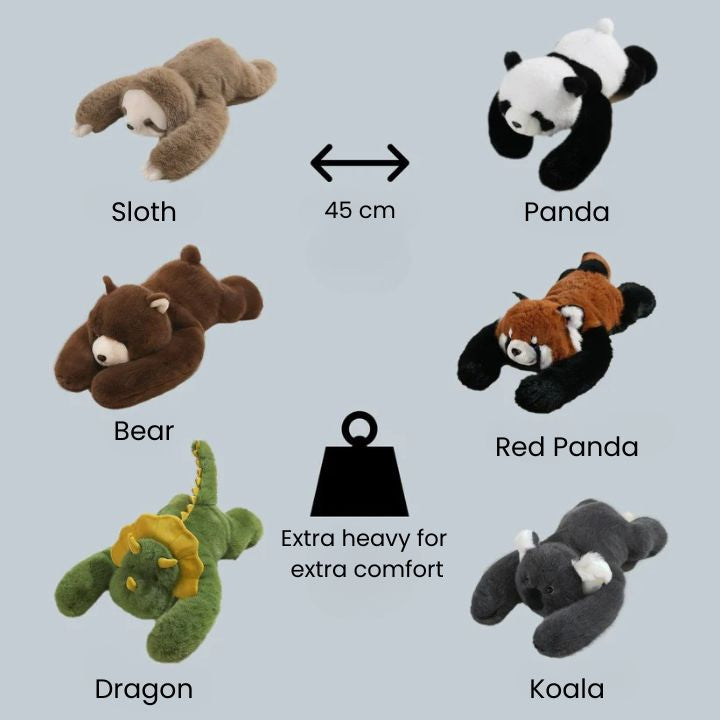 צעצוע פרווה חיבוקי CuddleBuddy עם זרועות ארוכות להפגת מתחים