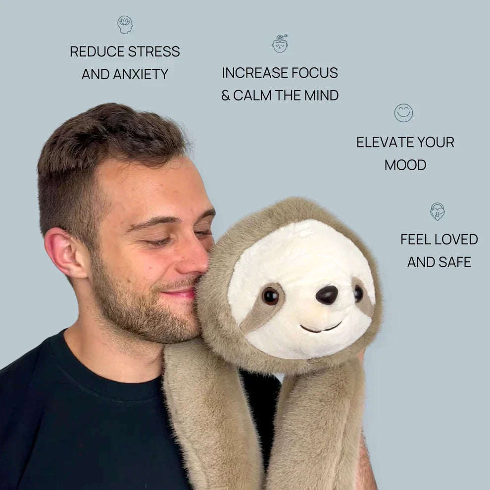 צעצוע פרווה חיבוקי CuddleBuddy עם זרועות ארוכות להפגת מתחים
