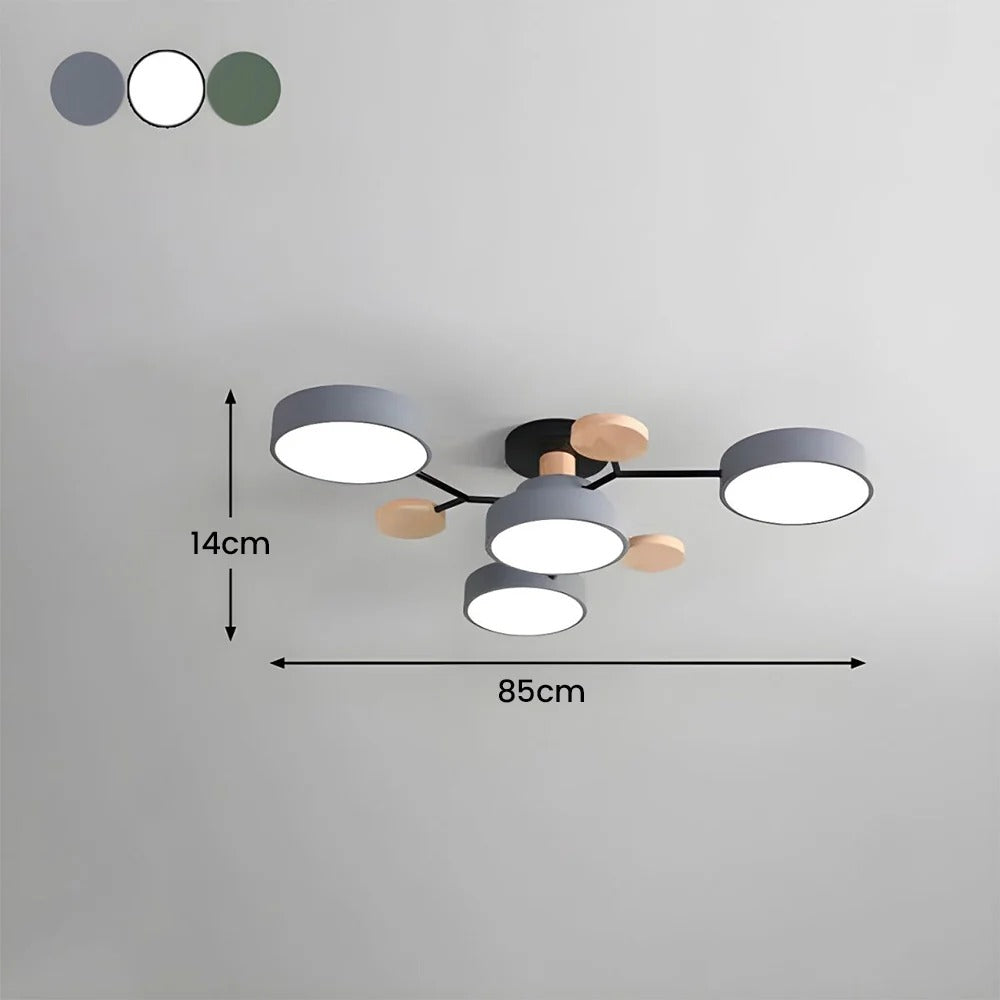 Mennyezetre simuló LED-es mennyezeti lámpa - letisztult modern sziluett