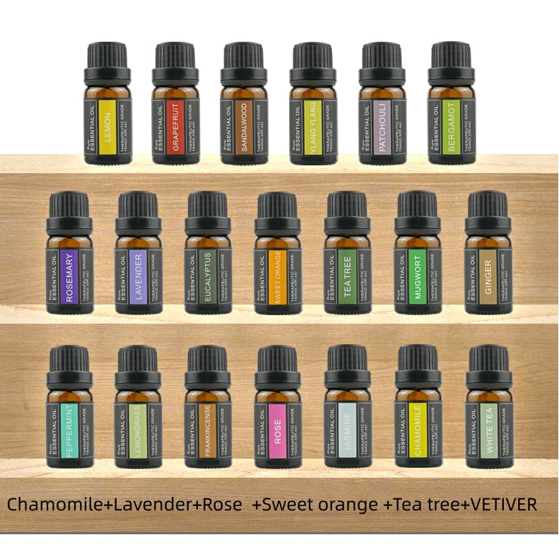 100% Pure Lavender Aromatherapy Essential Oil — 10ml Amber Glass Bottle