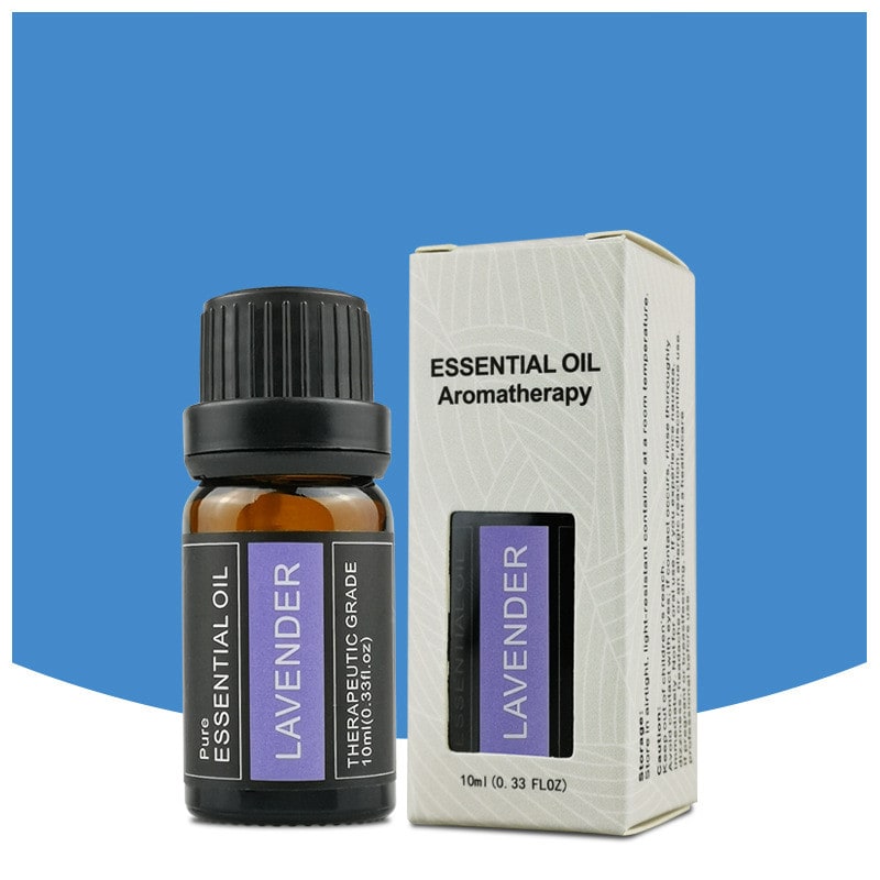 100% Pure Lavender Aromatherapy Essential Oil — 10ml Amber Glass Bottle