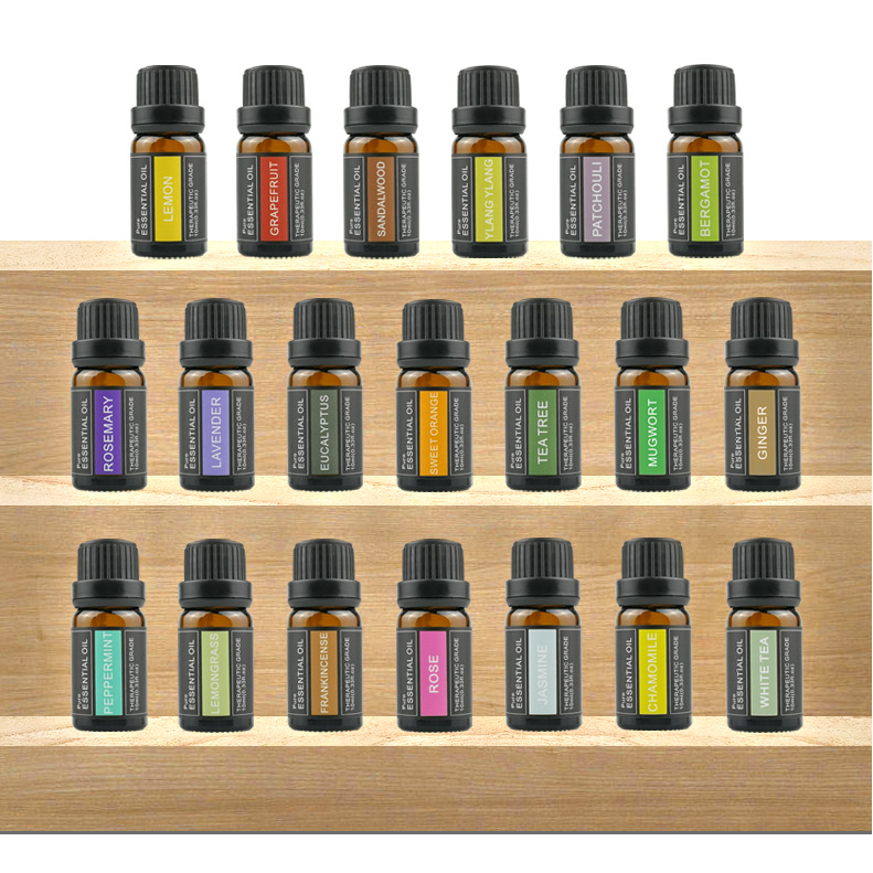 100% Pure Lavender Aromatherapy Essential Oil — 10ml Amber Glass Bottle