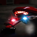 Luz estroboscópica LED impermeável recarregável, controlo remoto sem fios, sinalizador de aviso para motociclos