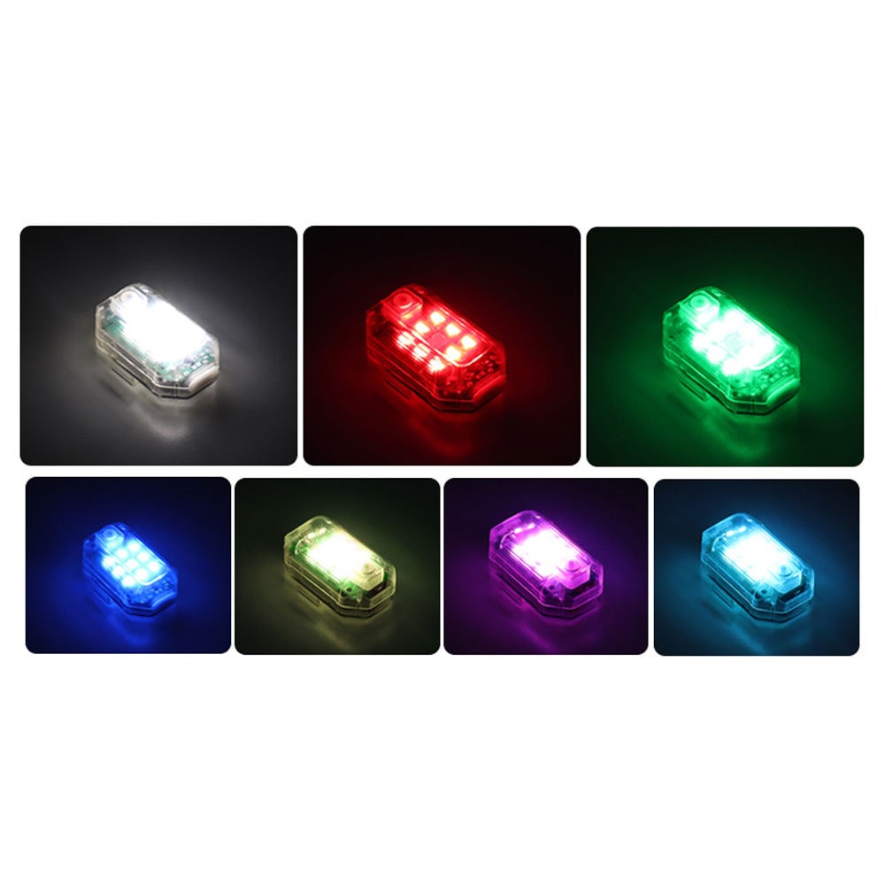 Luz estroboscópica LED impermeável recarregável, controlo remoto sem fios, sinalizador de aviso para motociclos