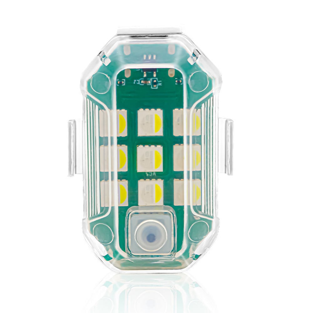 Luz estroboscópica LED impermeável recarregável, controlo remoto sem fios, sinalizador de aviso para motociclos