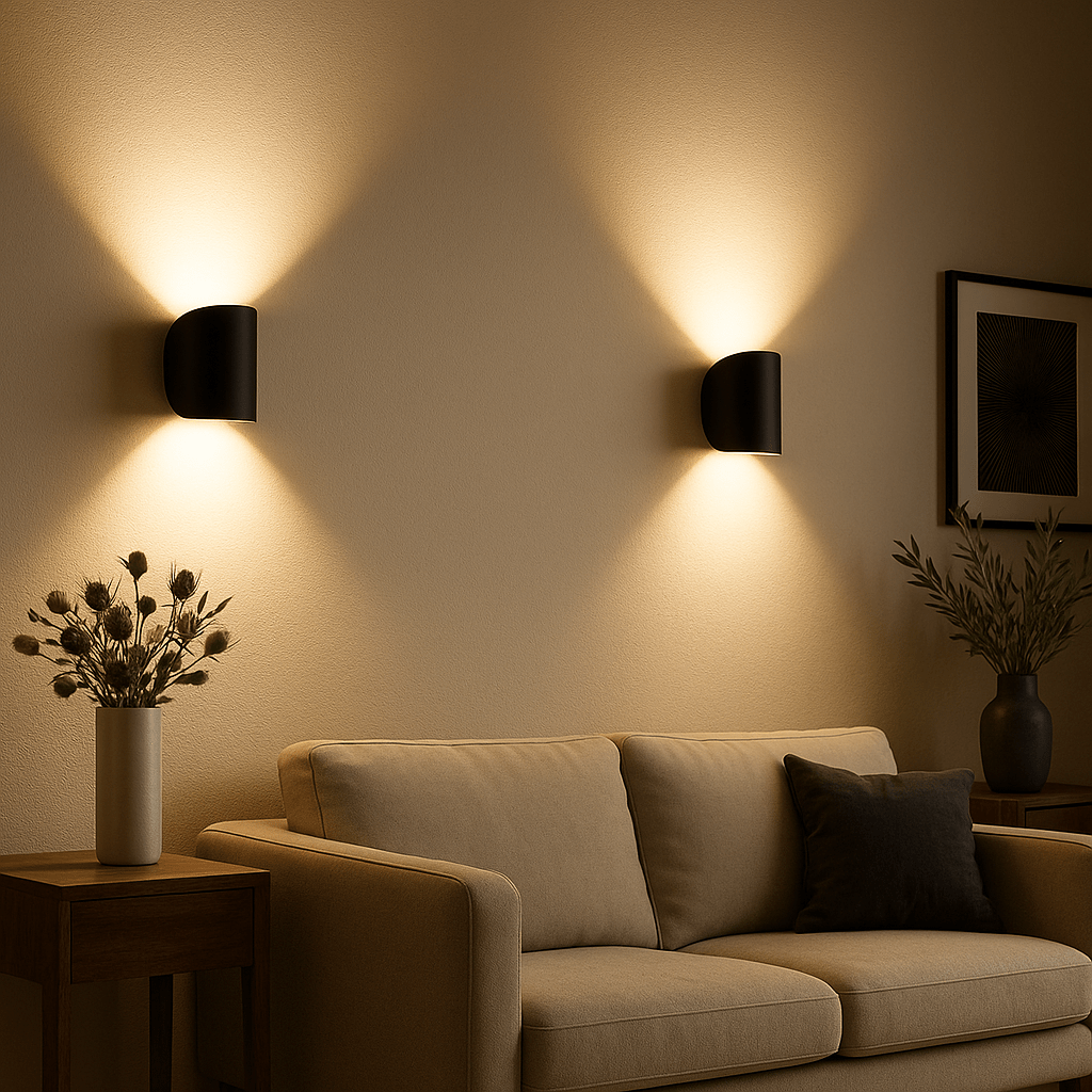 Applique murale LED moderne, éclairage d’ambiance vers le haut et vers le bas
