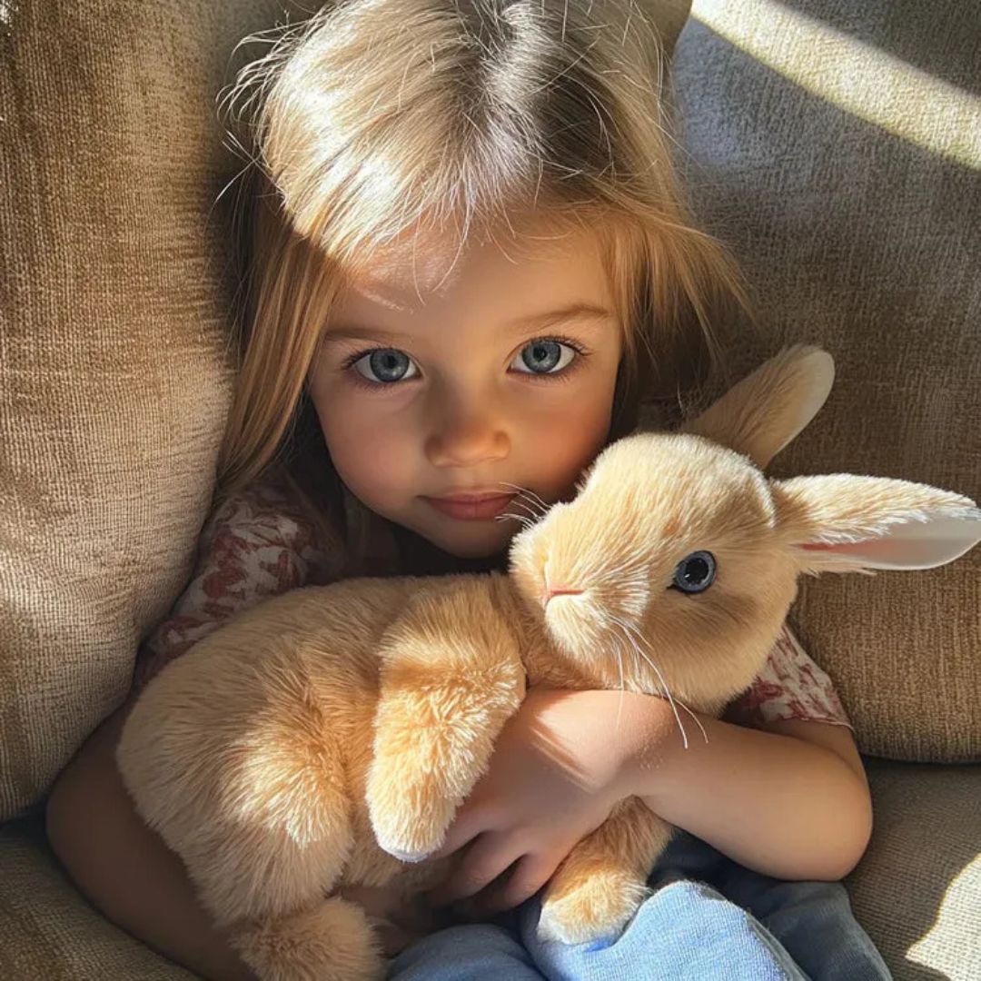 Realistic Soft Interactive Bunny Plush Acting Doll For Children